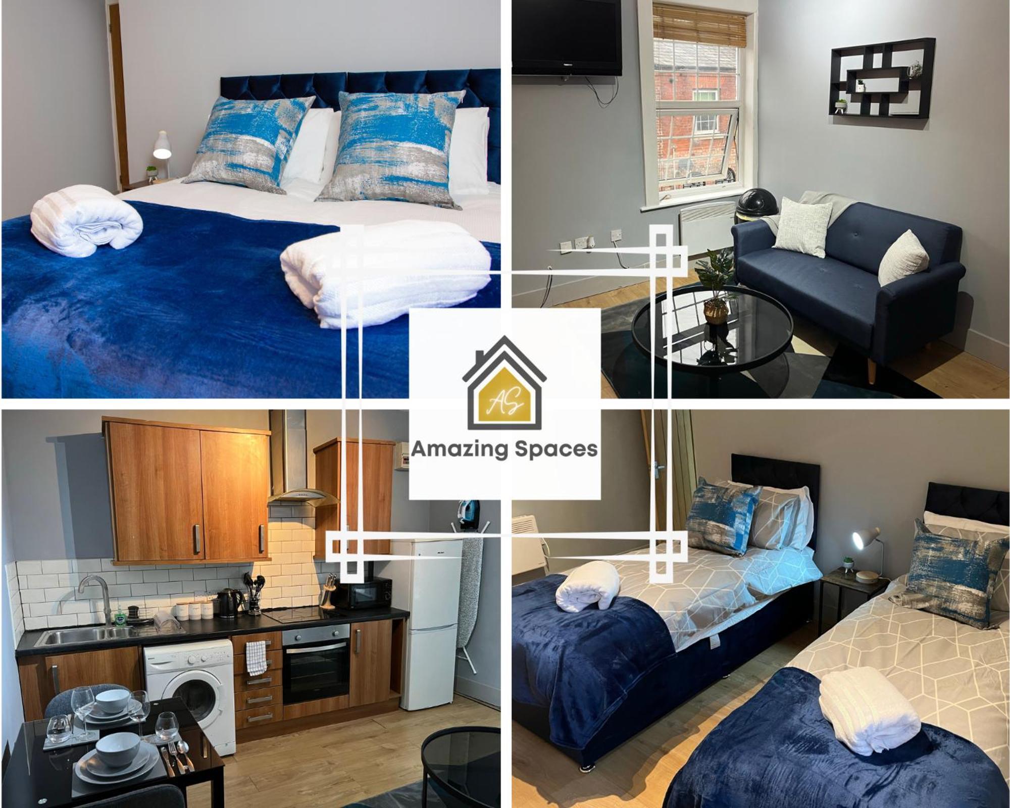 City Centre 2 Bed Flat Sleeps 3 For Work And Leisure With Free Wifi By Amazing Spaces Relocations Ltd Воррінгтон Екстер'єр фото